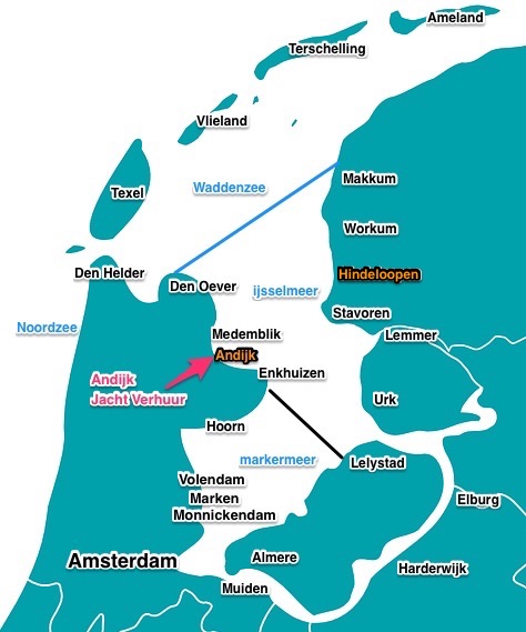 zeilboot huren in Nederland - zeilen naar Hindeloopen