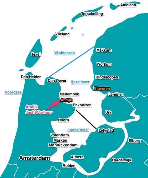 zeilboot huren in Nederland - zeilen naar Stavoren